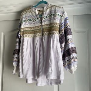 XS Free People Cozy Cottage Sparkle Sweater